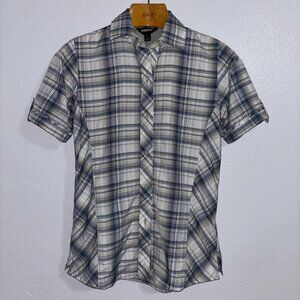 Blackhawk! Strenia Women’s Plaid Tactical Short Sleeve Shirt Zip Pockets‎ Small